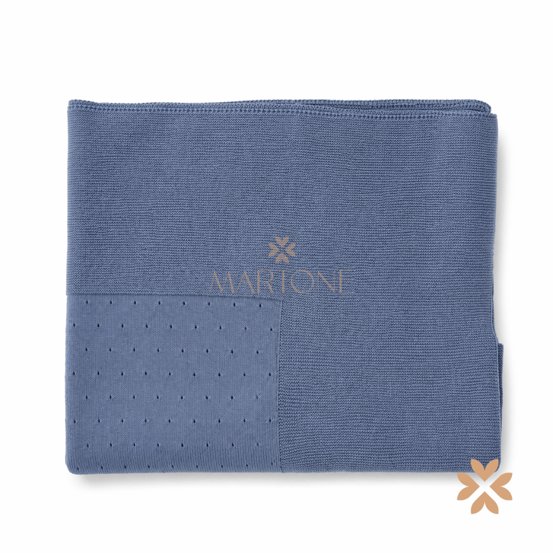 Coperta in filo di cotone biologico-  Wedoble