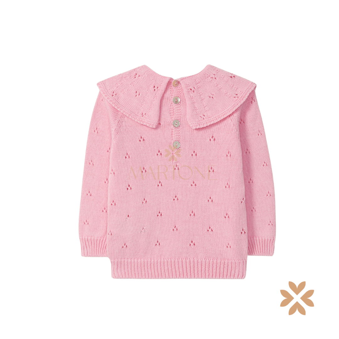 Maglioncino bimba in cotone biologico- Wedoble