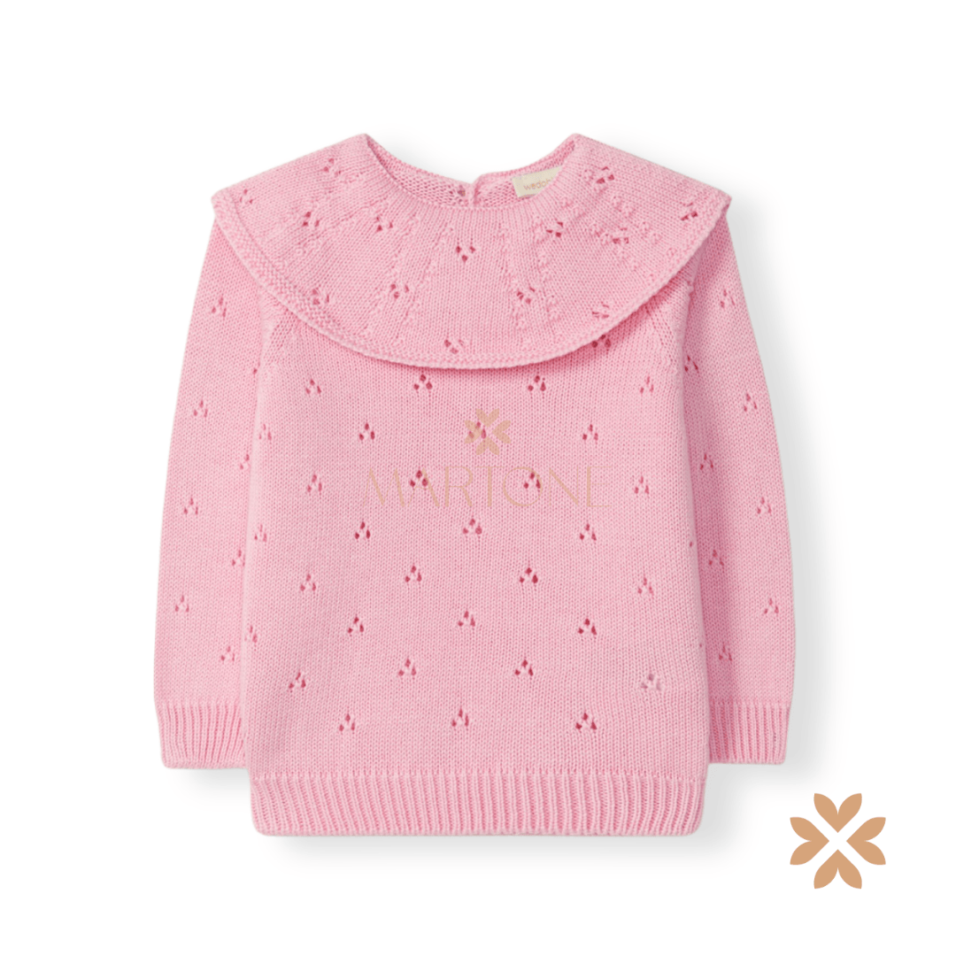 Maglioncino bimba in cotone biologico- Wedoble