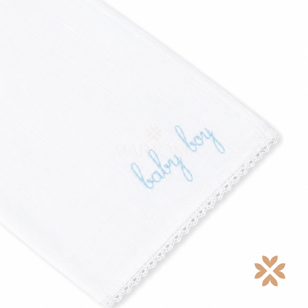 Mussola "Baby Boy" Celeste - Wedoble