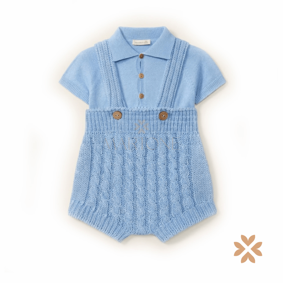 Salopette trecce in cotone biologico- Wedoble