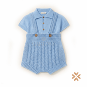 Salopette trecce in cotone biologico- Wedoble