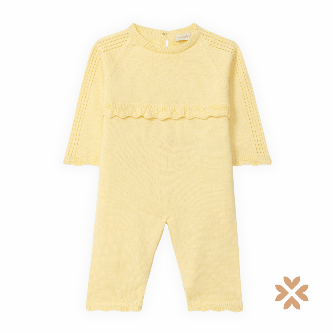 Tuta intera lavorata a maglia in cotone biologico - Wedoble