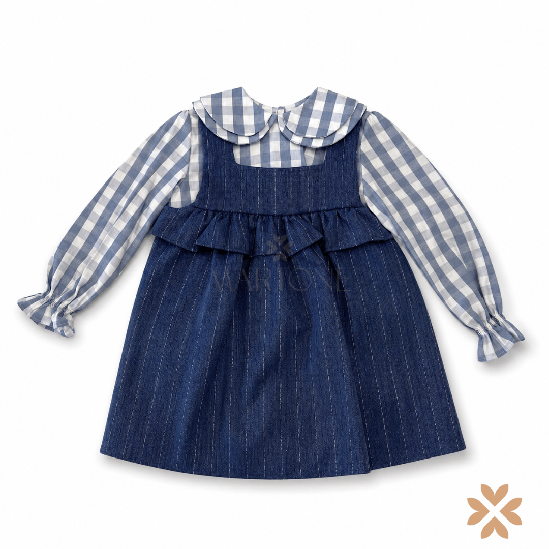 Abito gessato con camicia vichy - Yoedu