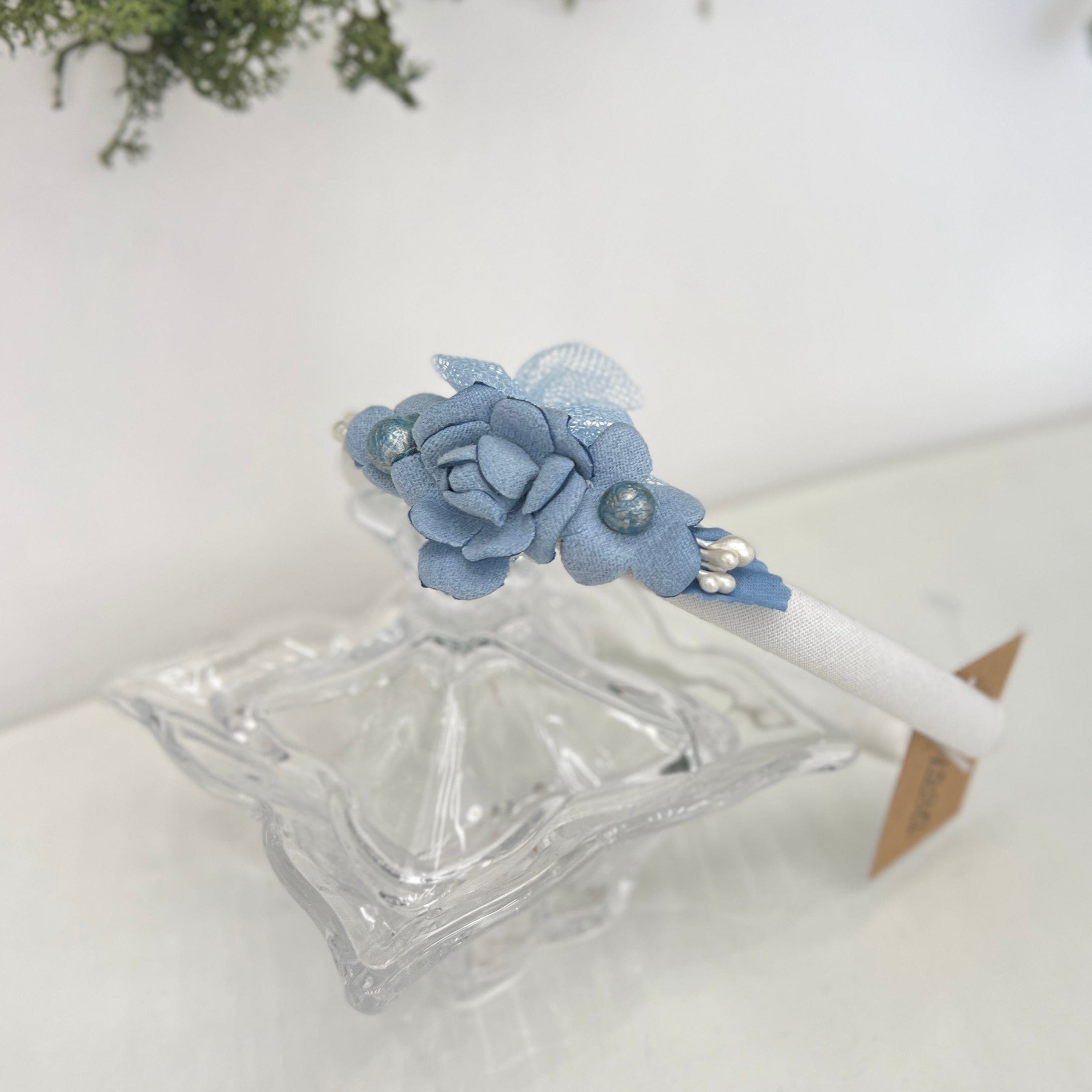 Cerchietto Fiori Blu - Zoysan